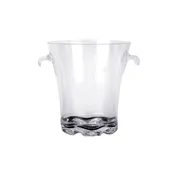 Thunder Group PLTHBK040C Ice Bucket, 4 Quart, 8" Dia. X 8-1/2"H, w/ Handles, Clear 1 image
