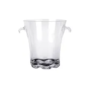 Thunder Group PLTHBK140C Ice Bucket, 4 Quart, 8" Dia. X 8-1/2"H, w/ Handles, Clear 1 image