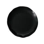 Thunder Group RF1016B Plate, 16" Dia., Round, Scallop Edge, Black Pearl 1 image
