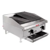 Toastmaster TMRC24 24" Countertop Gas Radiant Charbroiler w/ (2) Burners, 60.000 BTU 2 image
