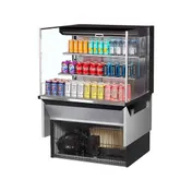 Turbo Air TOM-36L-UF-W(B)-3SI-N 36" Drop In Open Refrigerated Deli Display Case 1 image