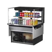 Turbo Air TOM-36L-UFD-W(B)-2SI-N 36" Drop In Open Refrigerated Deli Display Case 1 image