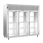 Traulsen AHT332NPUT-FHG 76" 3-Section Pass-Thru Refrigerator w/ 6 Glass Doors, Top Mount, 76 cu. ft. 1 image