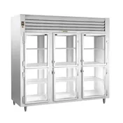 Traulsen AHT332NPUT-HHG 76" 3-Section Pass-Thru Refrigerator w/ 12 Half Glass Doors, Top Mount, 76 cu. ft. 1 image