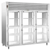 Traulsen AHT332WPUT-HHG 86" 3-Section Pass-Thru Refrigerator w/ 12 Half Glass Doors, Top Mount, 84.4 cu. ft. 1 image