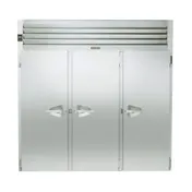 Traulsen ARI332H-FHS 100" 3-Section Roll-In Refrigerator w/ 3 Solid Doors, Remote, 120 cu. ft. 1 image