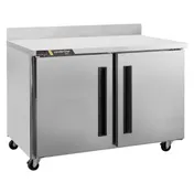 Traulsen C Series CLUC-36F-SD-WTRR 36" 2-Door Worktop Freezer, Stainless Steel Exterior, 9.0 cu. ft. 1 image