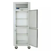 Traulsen G10002P 30" 1-Section Pass-Thru Refrigerator w/ 4 Half Solid Doors (right hinged), Top Mount, 24.72 cu. ft. 3 image