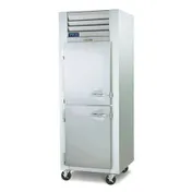 Traulsen G10004P 30" 1-Section Pass-Thru Refrigerator w/ 4 Half Solid Doors (left hinged), Top Mount, 24.72 cu. ft. 1 image