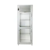 Traulsen G17002P 30" 1-Section Pass-Thru Refrigerator w/ 4 Half Glass-Solid Doors (right hinged), R-450A, 25.3 cu. ft. 1 image