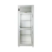 Traulsen G17003P 30" 1-Section Pass-Thru Refrigerator w/ 4 Half Glass-Solid Doors (left/right hinged), R-450A, 25.3 cu. ft. 1 image