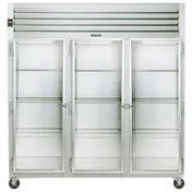 Traulsen G32011 76" Reach-In Refrigerator w/ 3 Glass Doors (hinged left/left/right), Top Mount, 70.67 cu. ft. 1 image