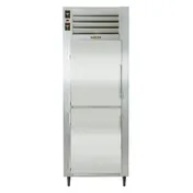 Traulsen RDT132WUT-HHS 29" 1-Section Reach-In Refrigerator Freezer Combo w/ 2 Half Solid Doors, All Stainless Steel 1 image
