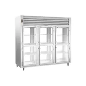 Traulsen RHT332NP-HHG 76" 3-Section Pass-Thru Refrigerator w/ 12 Half Glass Doors, Remote, 76.25 cu. ft. 1 image