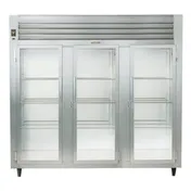 Traulsen RHT332NUT-FHG 76" 3-Section Reach-In Refrigerator w/ 3 Glass Doors, Top Mount, 70.67 cu. ft. 1 image