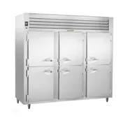 Traulsen RHT332NUT-HHS 76" 3-Section Reach-In Refrigerator w/ 6 Solid Half-Doors, Top Mount, 69.35 cu. ft. 1 image