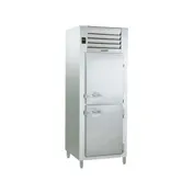 Traulsen RLT126WUT-HHS 30" 1-Section Reach-In Freezer, 2 Half Hinged Solid Doors, Top Mounted, 17.7 cu. ft., Stainless Steel 1 image