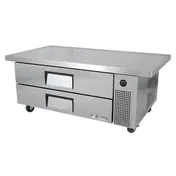 True TRCB-52-60-HC 60" 2 Drawers Refrigerated Chef Base, (6) 12" x 20" Pan Capacity 1 image