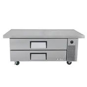 True TRCB-52-60-HC 60" 2 Drawers Refrigerated Chef Base, (6) 12" x 20" Pan Capacity 2 image