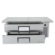 True TRCB-52-60-HC 60" 2 Drawers Refrigerated Chef Base, (6) 12" x 20" Pan Capacity 4 image