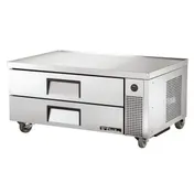 True TRCB-52-HC 51" 2 Drawers Refrigerated Chef Base, (6) 12" x 20" Pan Capacity 1 image