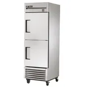 True TS-23-2-HC 27" 1-Section Reach-In Refrigerator w/ 2 Solid Half Doors, Bottom Mount, Stainless Steel 1 image