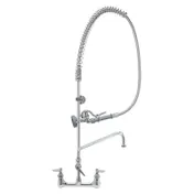 T&S Brass B-0133-18-CRBEK Easyinstall Pre-Rinse Unit, 8" Adjustable Wall Mount 1 image