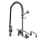 T&S Brass B-0133-18DACRBJ Easyinstall Pre-Rinse Unit, 8" Wall Mount 1 image