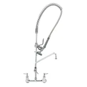 T&S Brass B-0133-A16-CR-B Easyinstall Pre-Rinse Unit, 8" Wall Mount 1 image