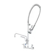 T&S Brass B-0133-U12-B Ultrarinse 8" Wall Mount Mixing Faucet with Polished Chrome Plated Brass Body 1 image
