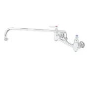 T&S Brass B-0230-BST Sink Mixing Faucet, 18" Swing Nozzle, Wall Mounted 1 image