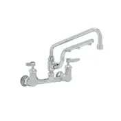 T&S Brass B-0231-U12-CR Ultrarinse 8" Wall Mount Mixing Faucet with Polished Chrome Plated Brass Body 1 image