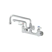 T&S Brass B-0231-U12 Ultrarinse 8" Wall Mount Mixing Faucet with Polished Chrome Plated Brass Body 1 image