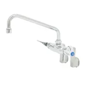 T&S Brass B-0235-61X-CREK Double Pantry Faucet, Splash/Wall Mount 1 image