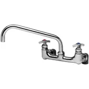 T&S Brass B-0290 Sink Mixing Faucet, Wall Mount, 8" Adjustable Centers 1 image