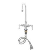 T&S Brass B-0301-01QT-WS Double Pantry Faucet, Deck Mount, Single Hole Base 1 image