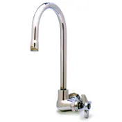 T&S Brass B-0310 Single Sink Faucet, with Gooseneck, Wall Mounted 1 image