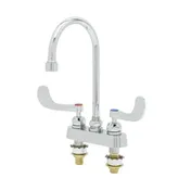 T&S Brass B-1141-2W4V12CR Workboard Mixing Faucet, Deck Mount, 4" Centers 1 image