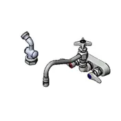 T&S Brass B-1156 Faucet Workboard, 8" Swing Nozzle, Splash Mounted, Bronze Body 1 image