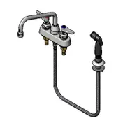 T&S Brass B-1171-07 Lavatory Faucet, Deck Mounted, 4" Centers, 8" Swing Spout 1 image