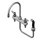 T&S Brass B-1174 Lavatory Faucet, Hose & Spray, Swing Gooseneck 1 image