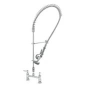 T&S Brass B-2277-01-CR Easyinstall Pre-Rinse Unit, Deck Mount Base, 8" Center 1 image