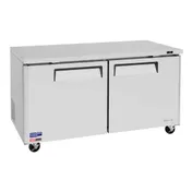 Turbo Air MUR-60-N 60" 2-Section Undercounter Refrigerator w/ 2 Doors, 17 cu. ft. 3 image