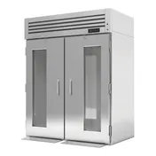 Turbo Air PRO-50R-G-RI-N 66" Two Section Roll-In Refrigerator w/ Glass Doors, Self-Contained, Stainless Steel, 82 cu. ft. 1 image