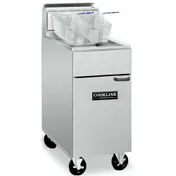 Cookline CF50-NG 15" Floor Model Natural Gas Full Pot Fryer with 55 Lbs, 120.000 BTU 1 image