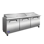 Valpro VP72SM-HC 72" 3-Door Mega Top Sandwich and Salad Prep Table, 27 Pans 1 image