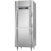 Victory FSA-1D-S1-EW-PT-HD-HC 31" 4-Half Solid Door Pass-Thru Freezer, 1-Section, Top Mounted, 26 cu. ft., Stainless Steel 1 image