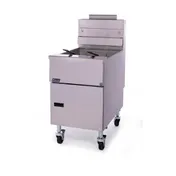 Pitco VF-65S 19" Full Pot Floor Model Gas Fryer w/ 65 lbs Capacity, 2 Twin Baskets, Millivolt Control 4 image