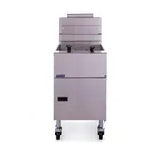 Pitco VF-65S 19" Full Pot Floor Model Gas Fryer w/ 65 lbs Capacity, 2 Twin Baskets, Millivolt Control 6 image