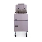 Pitco VF-65S 19" Full Pot Floor Model Gas Fryer w/ 65 lbs Capacity, 2 Twin Baskets, Millivolt Control 7 image